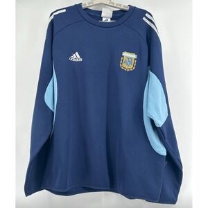 Vintage Adidas Argentina 2002 Track Top Sweatshirt Football Soccer Men Sz Large‎